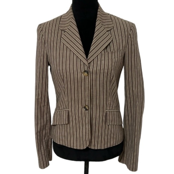 D&G by Dolce & Gabbana striped blazer with paisley lining - Picture 1 of 12